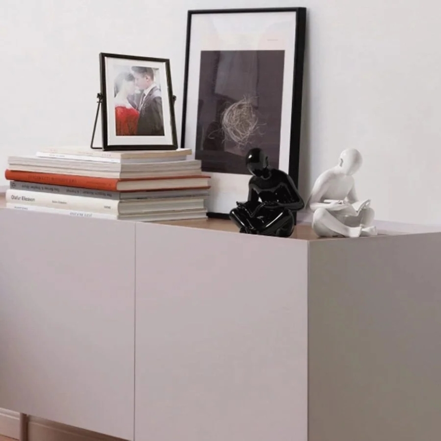 Підпора для книг 17,5х13х14 см чорна/біла