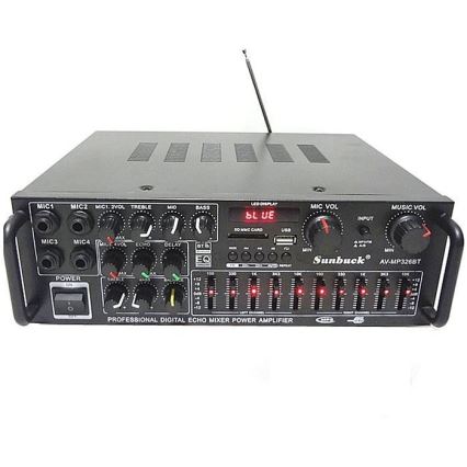 Підсилювач з еквалайзером і MP3 плеєр + пульт дистанційного керування