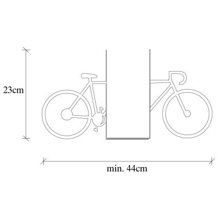 Підставка для книг 23x44 см чорний
