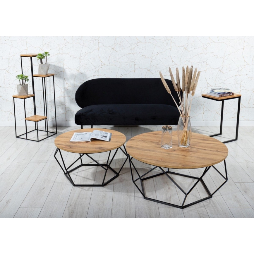 Підставка для квітів 110x40 см чорна/коричнева