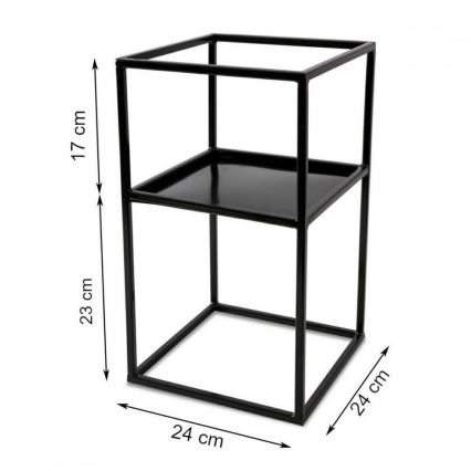 Підставка для квітів 40x24 чорний