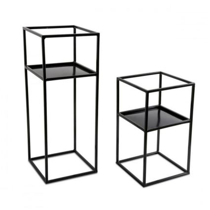 Підставка для квітів 40x24 чорна