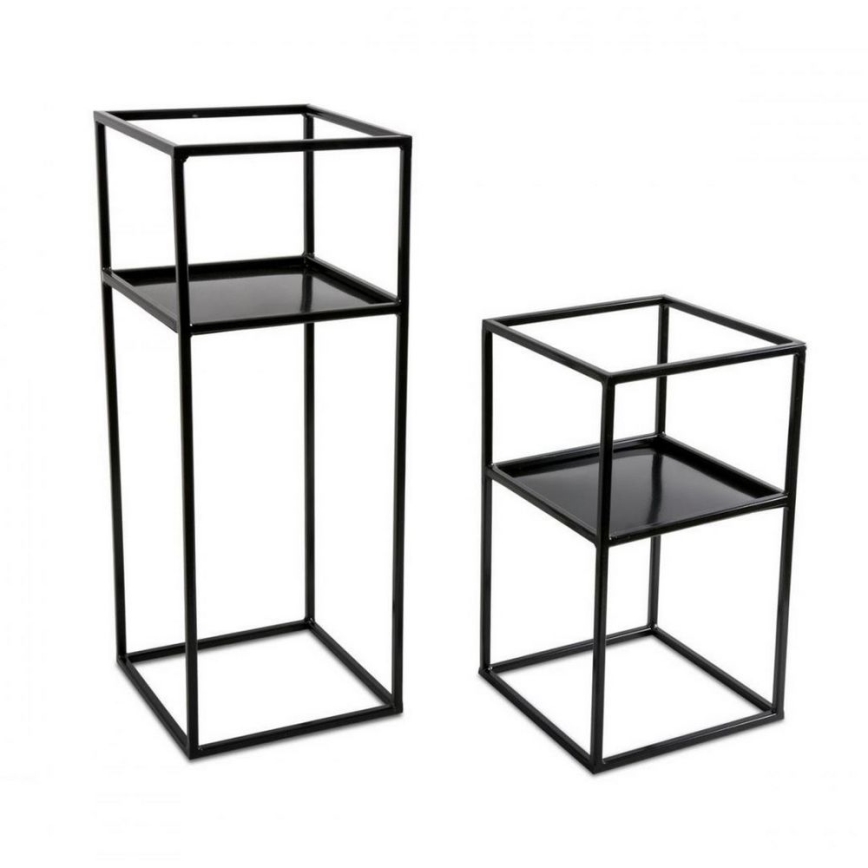 Підставка для квітів 40x24 чорна