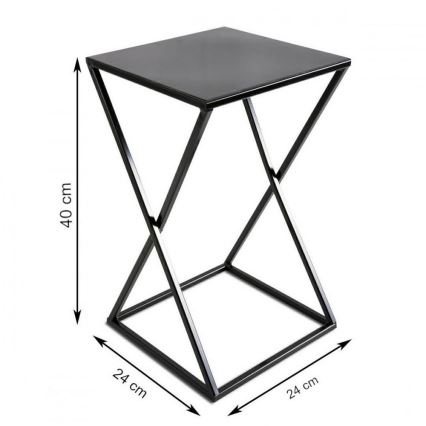 Підставка для квітів 40x24 чорна