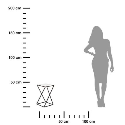 Підставка для квітів 40x24 см чорна