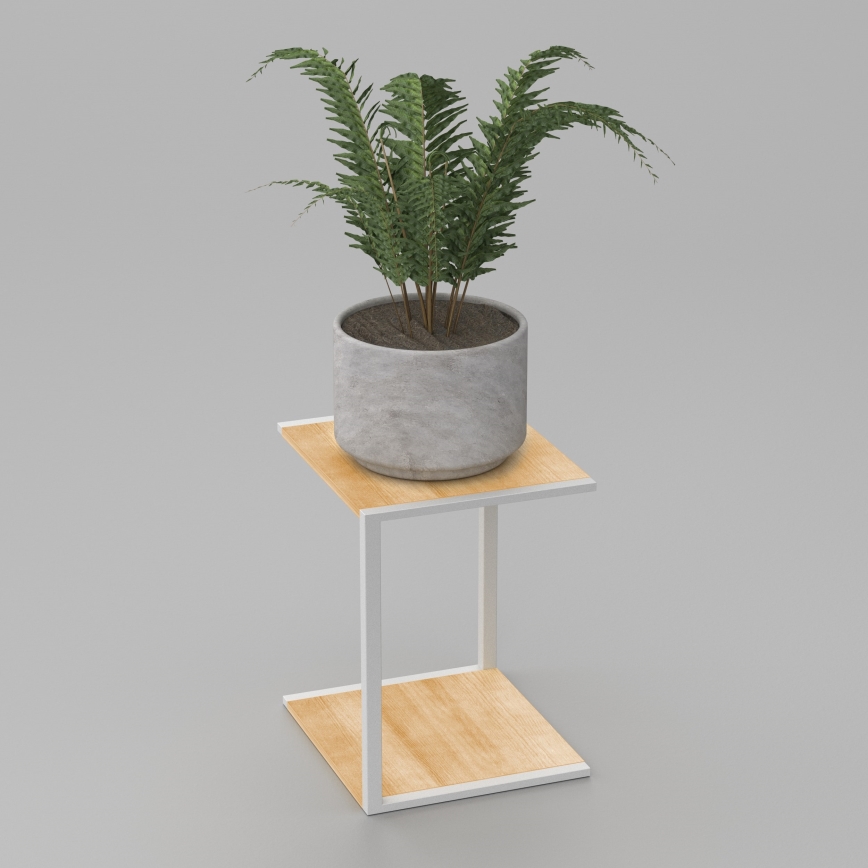 Підставка для квітів 40x30x34 см білий