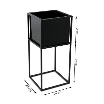 Підставка для квітів 50x24 см чорна