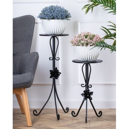 Підставка для квітів 55x33 см чорний