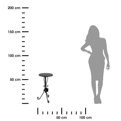 Підставка для квітів 55x33 см чорний
