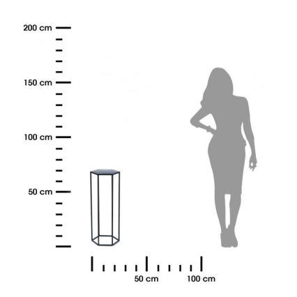 Підставка для квітів 70x24 см чорна