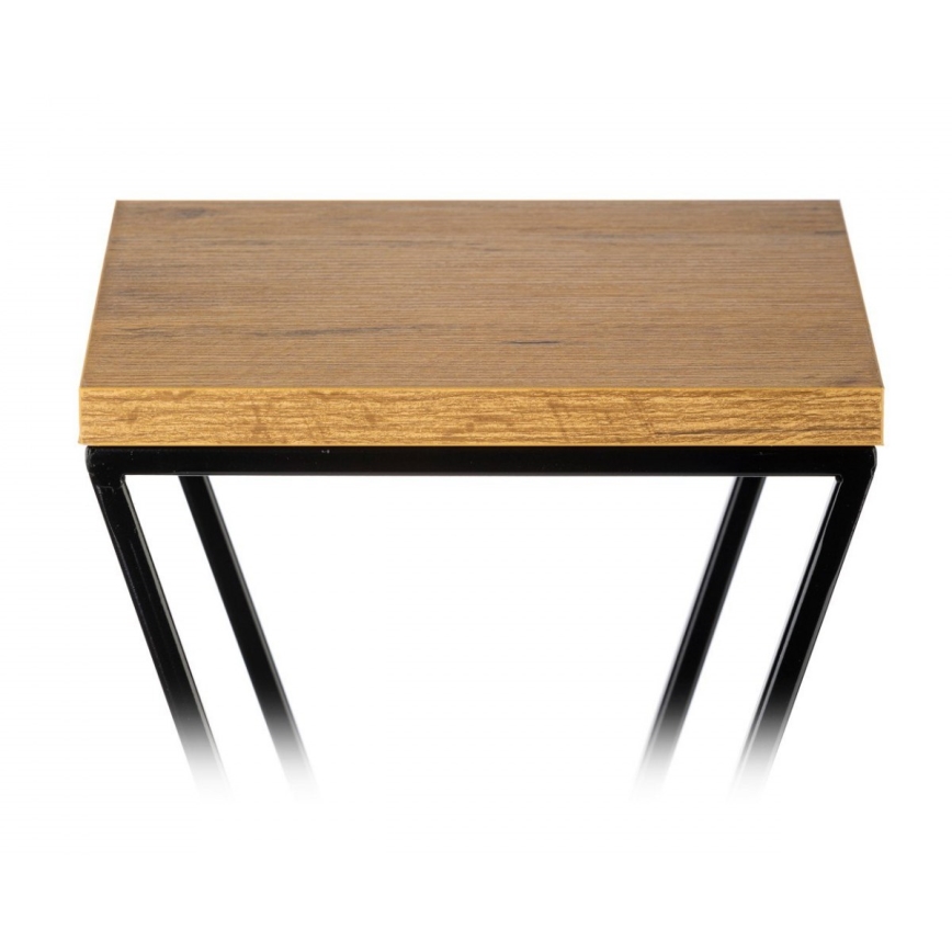 Підставка для квітів 70x24 см чорна/коричнева