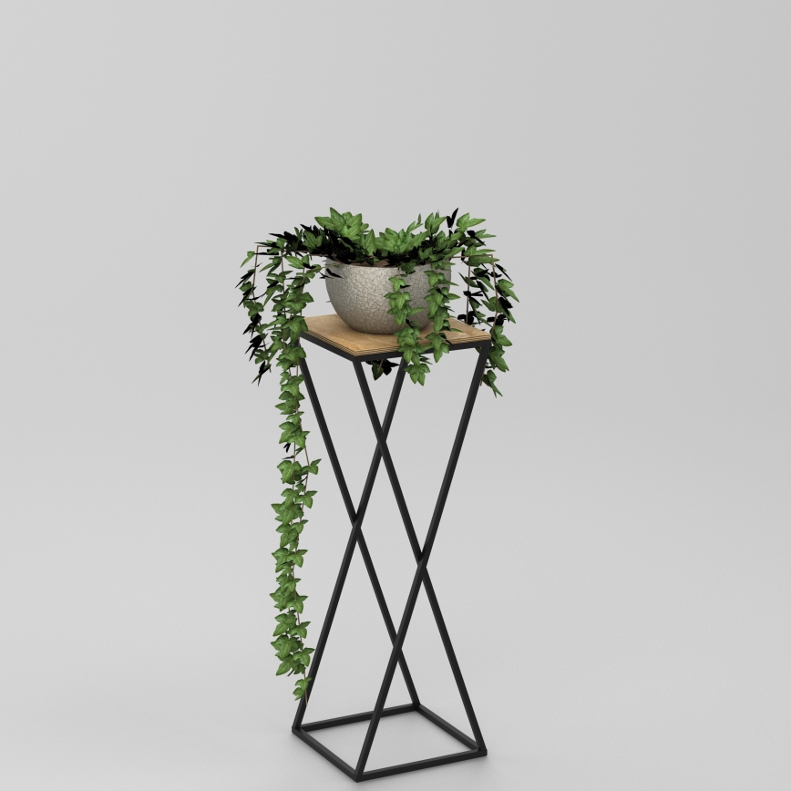 Підставка для квітів 70x24 см чорний