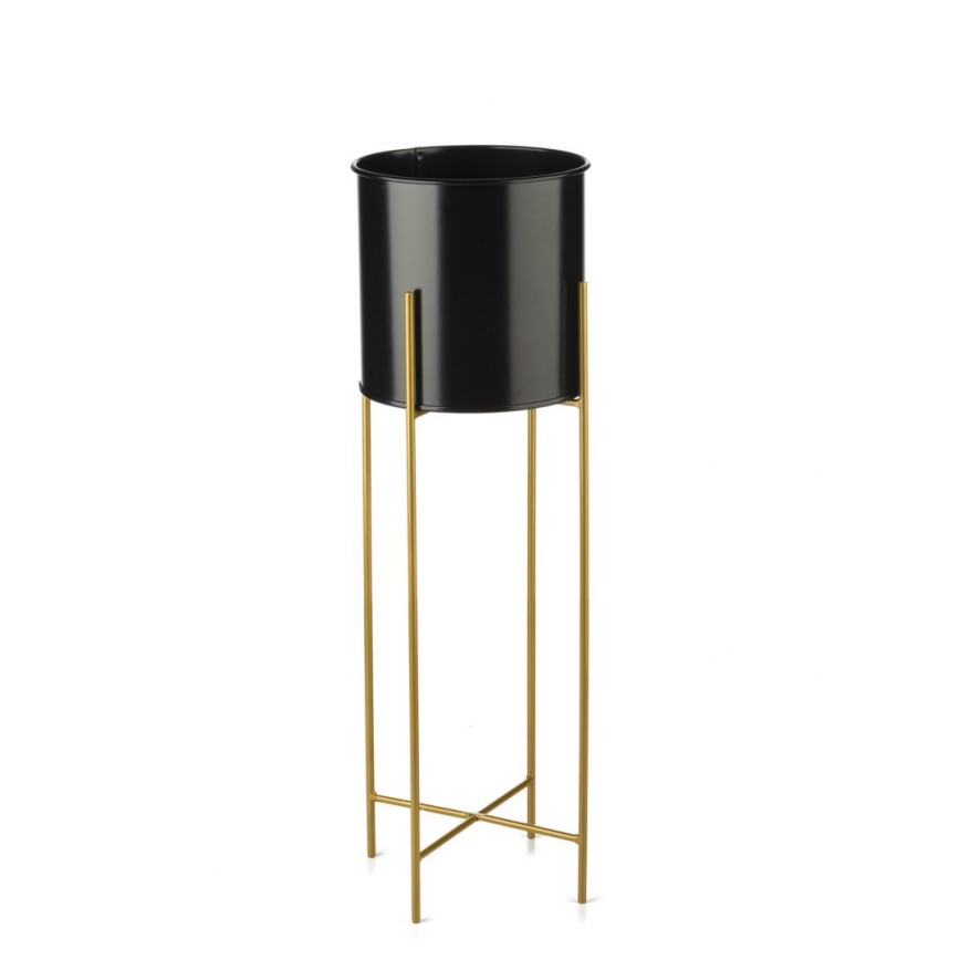 Підставка для квітів 75x17 см чорна/золота