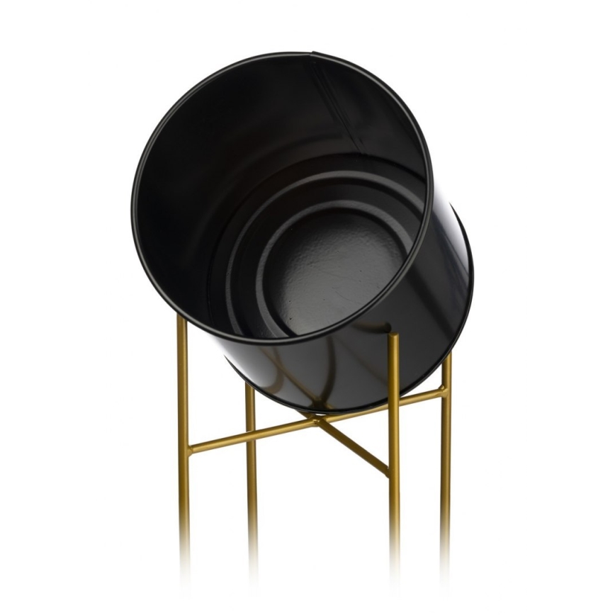 Підставка для квітів 75x17 см чорна/золота