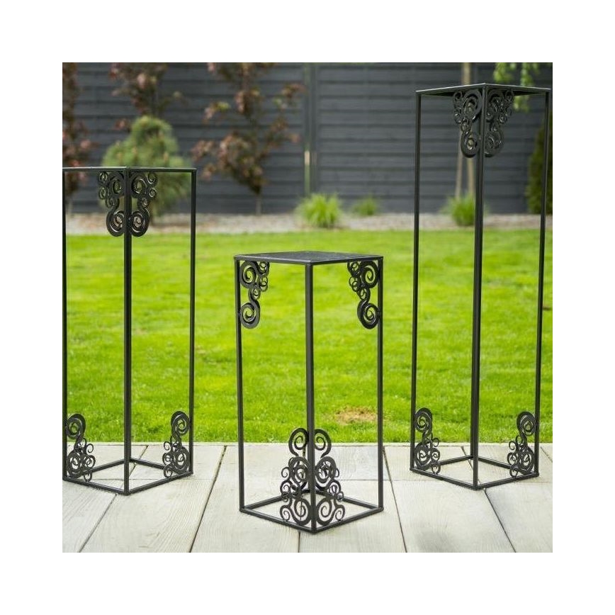 Підставка для квітів 80x24 см чорна