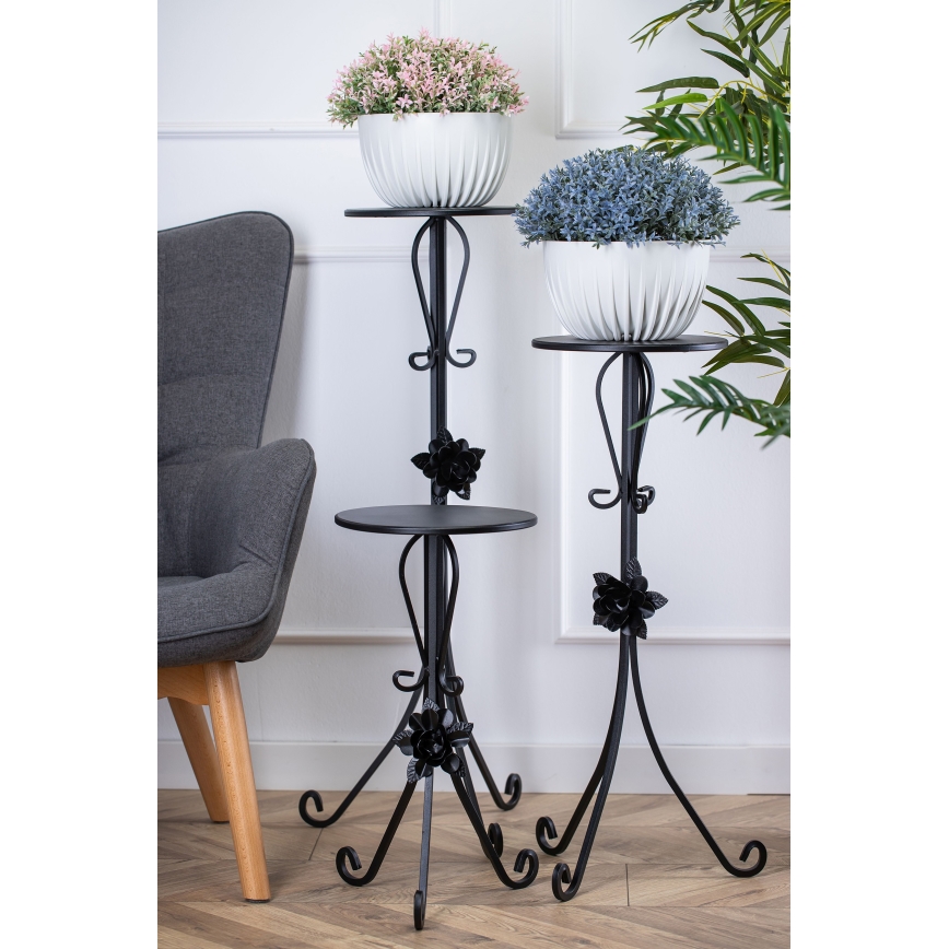 Підставка для квітів 95x39 см чорний