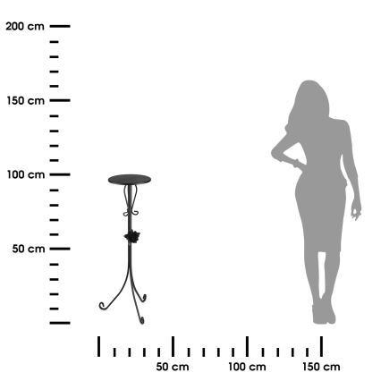 Підставка для квітів 95x39 см чорний