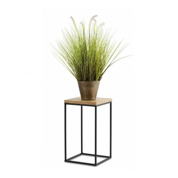 Підставка для квітів BASICLOFT 40x24 чорна/коричнева