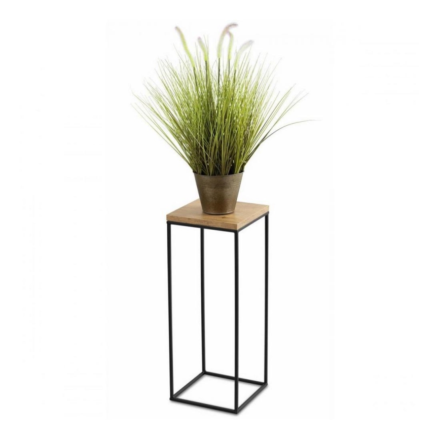 Підставка для квітів BASICLOFT 60x24 чорний/коричневий