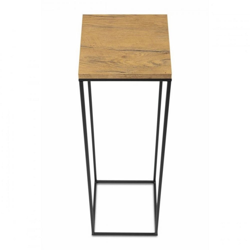 Підставка для квітів BASICLOFT 80x24 чорна/коричнева