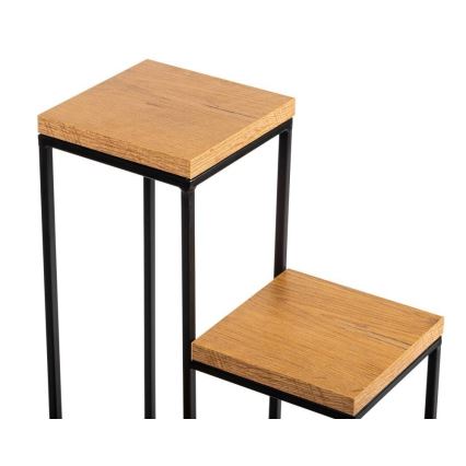 Підставка для квітів KASKADA 70x34 чорний/коричневий