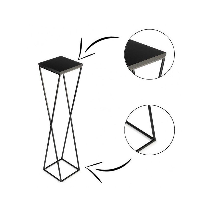Підставка для квітів LOFT 100x24 см чорна