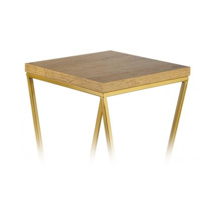 Підставка для квітів LOFT 100x24 см золотий/коричневий
