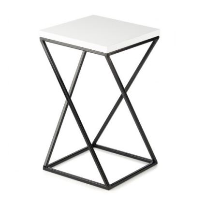 Підставка для квітів LOFT 40x24 см чорний/білий