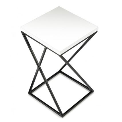 Підставка для квітів LOFT 40x24 см чорний/білий