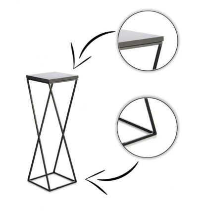 Підставка для квітів LOFT 70x24 см чорна