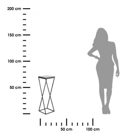 Підставка для квітів LOFT 70x24 см чорна