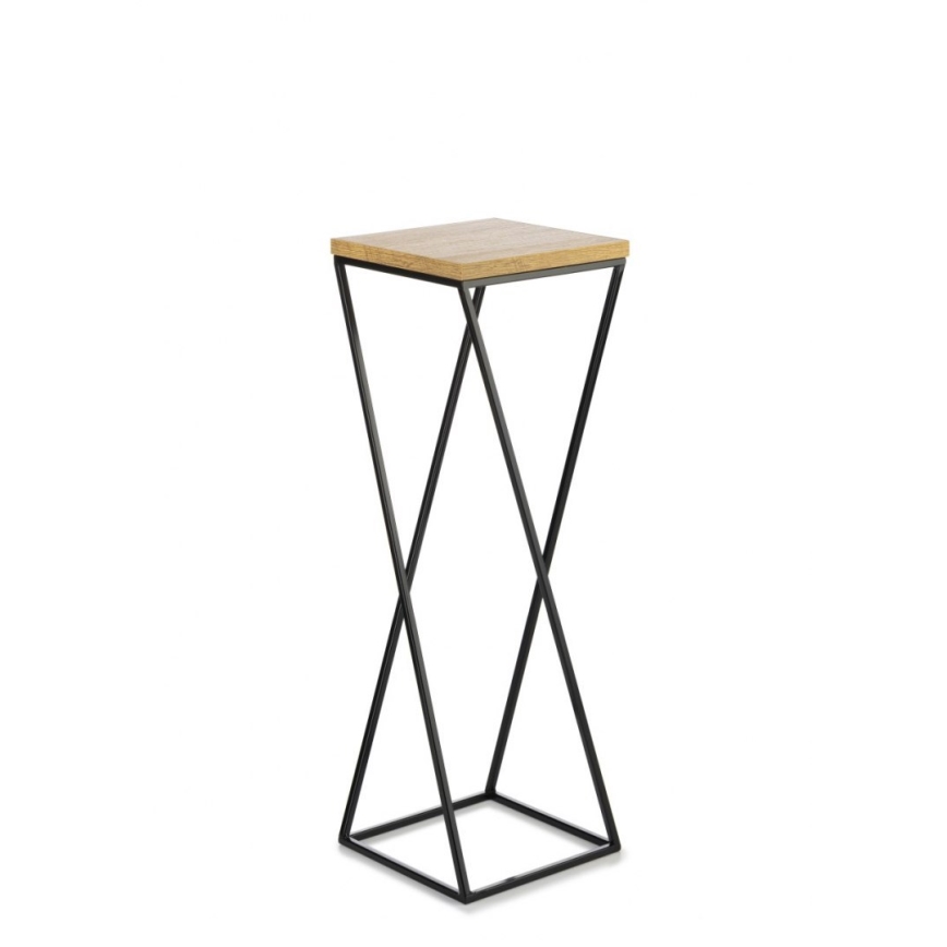 Підставка для квітів LOFT 70x24 см чорна/коричнева