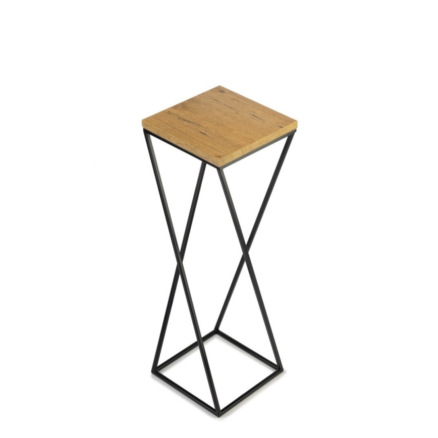 Підставка для квітів LOFT 70x24 см чорна/коричнева