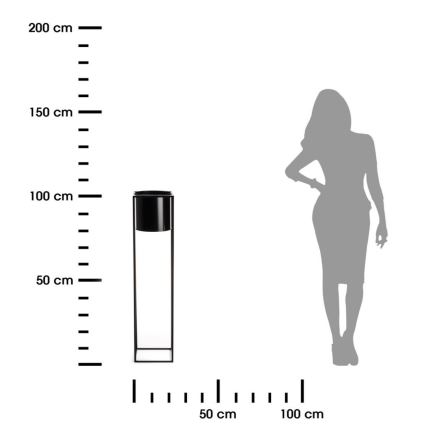 Підставка для квітів RING 100x23 см чорна