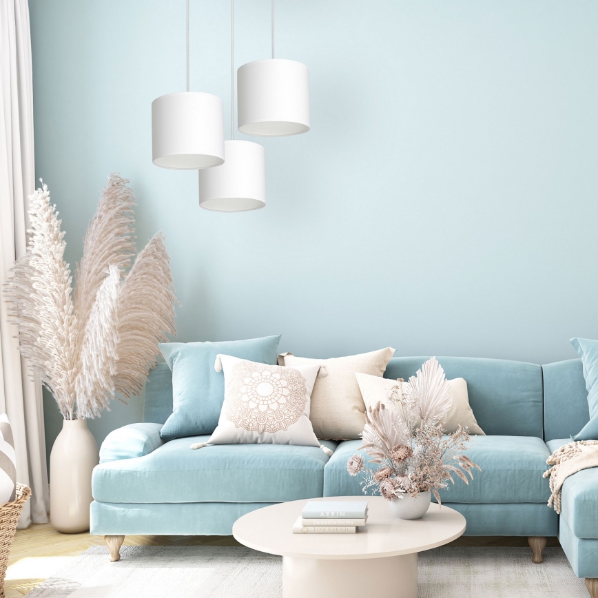 Люстра на тросі ARDEN 3xE27/60W/230V біла