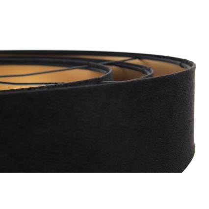 Люстра на тросі TRINITI 1xE27/60W/230V чорний/золотий