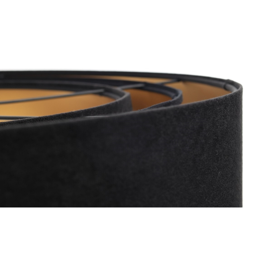 Люстра на тросі TRINITI 1xE27/60W/230V чорний/золотий