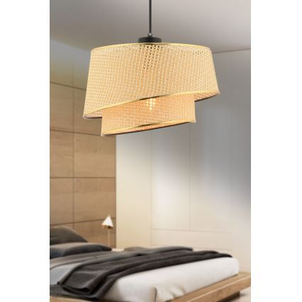 Підвісна лампа BARETTE 1xE27/60W/230V коричнева/золота