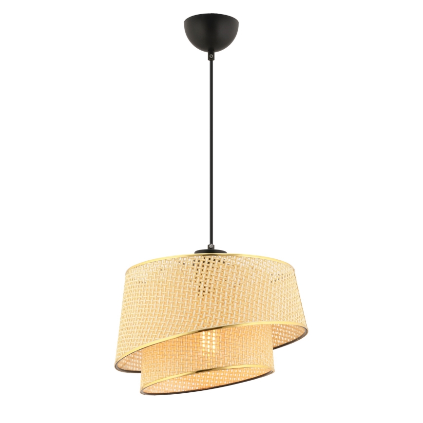 Підвісна лампа BARETTE 1xE27/60W/230V коричнева/золота