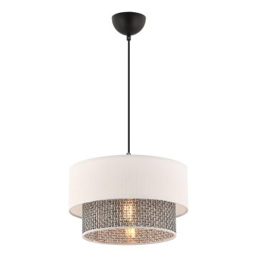 Підвісна лампа ECHO 1xE27/60W/230V кремова/сіра
