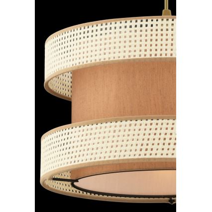 Підвісна лампа на шнурі HALO 1xE27/60W/230V коричнева/кремова