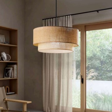 Підвісна лампа NATURA 1xE27/40W/230V коричнева
