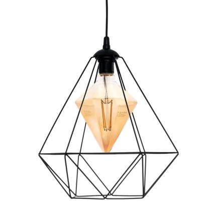 Підвісна LED люстра ALAMBRE 1xE27/4W/230V чорний