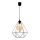 Підвісна LED люстра ALAMBRE 1xE27/4W/230V чорний
