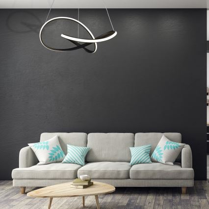 Підвісна LED люстра CAPPIO LED/36W/230V чорний