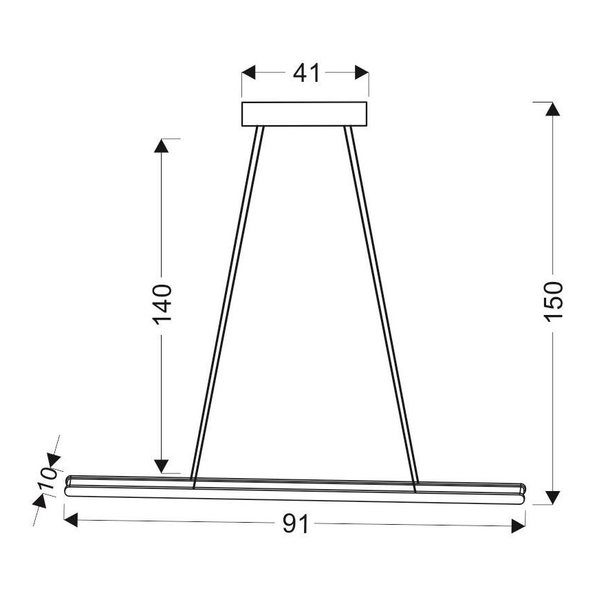 Підвісна LED люстра COCONUT LED/28W/230V