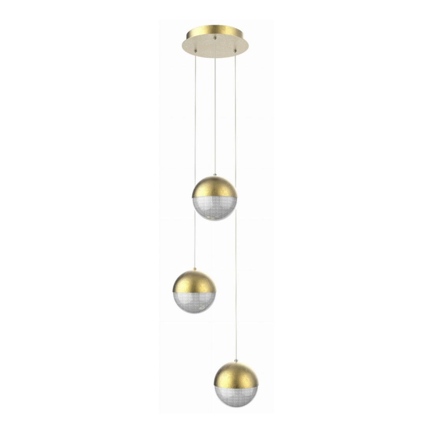 Підвісна LED люстра FURNI 3xLED/5W/230V золотий