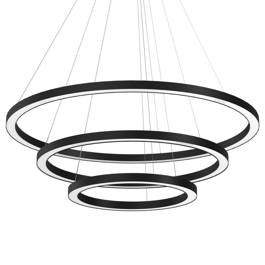 Підвісна LED люстра GALAXIA LED/85W/230V чорний