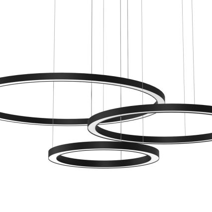 Підвісна LED люстра GALAXIA LED/85W/230V чорний