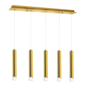 Підвісна LED люстра GOLDIE 5xLED/25W/230V золотий